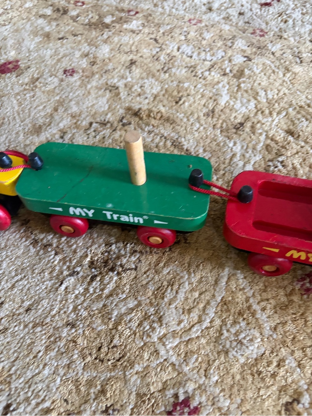 The Montgomery Schoolhouse Inc. Vermont My Train wooden set with pieces - Picture 9 of 16